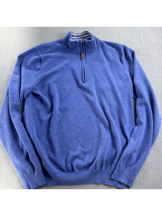 J. McLaughlin Other - J McLaughlin Knit 1/4 Zip Golf Pullover Mens S Cotton Modal Mock Neck